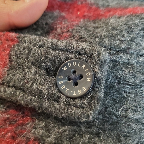 Woolrich Ember Peak Wool Plaid Checked Hoodie Winter Snow Fall Pea Coat - Picture 13 of 14